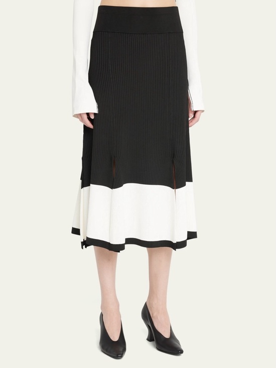 Maria Mcmanus Dresses & Skirts - MARIA MCMANUS Two-Tone Split Midi
Skirt size XS